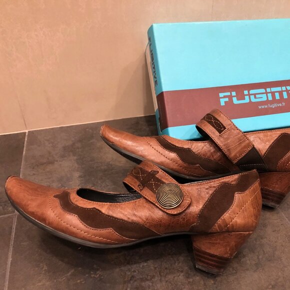 Fugitive leather & suede shoes - Picture 3 of 5